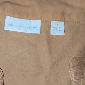 New York & Company Tan Blouse